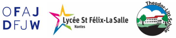 Logos vom deutsch-fanzösischen Jugendaustausch, dem Lycee St Felix-La Salle und der TLS